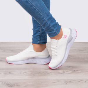 Tenis Blancas con Rosado V Singular