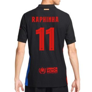 Camisa Barcelona Negra Raphinha 24/25