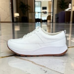 Tenis Cuero Blanca Lily